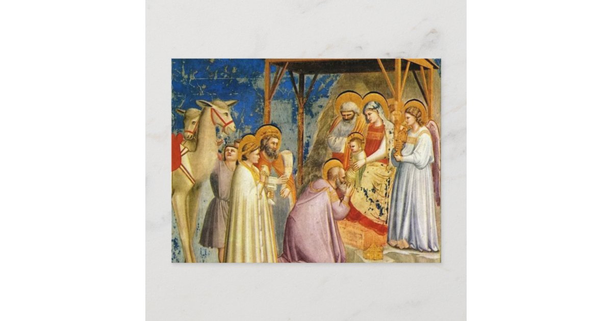 Adoration Of The Magi 1305 Giotto Postcard | Zazzle