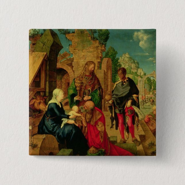 Adoration of the Magi, 1504 Pinback Button (Front)