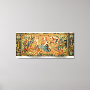 Adoration of the Magi, 15th-16th century Canvas Print