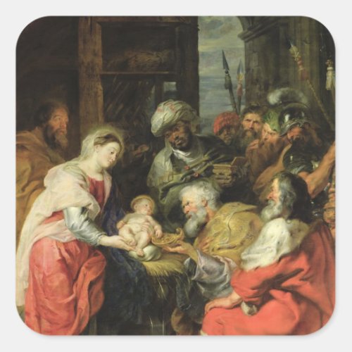 Adoration of the Magi 1626_29 Square Sticker