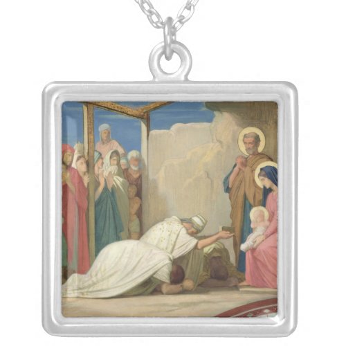 Adoration of the Magi 1857 Silver Plated Necklace