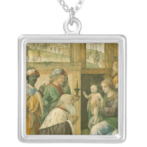 Adoration of the Magi 2 Silver Plated Necklace