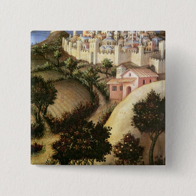 Adoration of the Magi Altarpiece Pinback Button (Front)