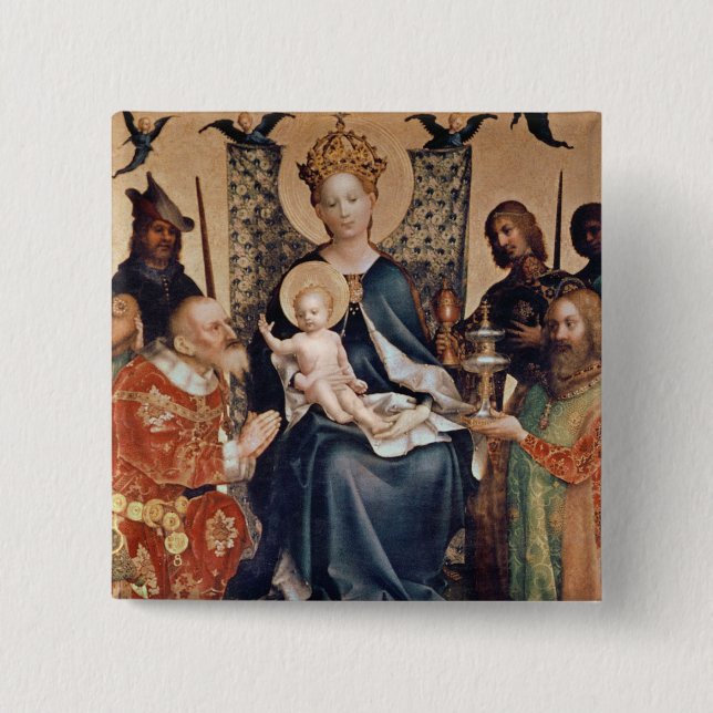 Adoration of the Magi altarpiece Pinback Button (Front)