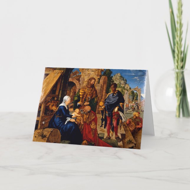 Adoration of the Magi by Albrecht Dürer, 1504AD Holiday Card (Front)