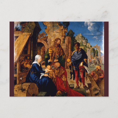 Adoration of the Magi by Albrecht Durer Postcard