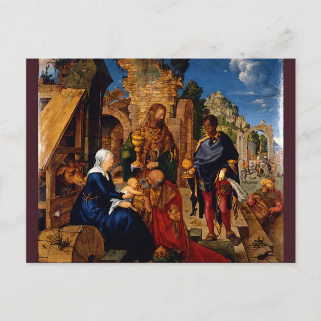 Adoration of the Magi by Albrecht Durer Postcard | Zazzle