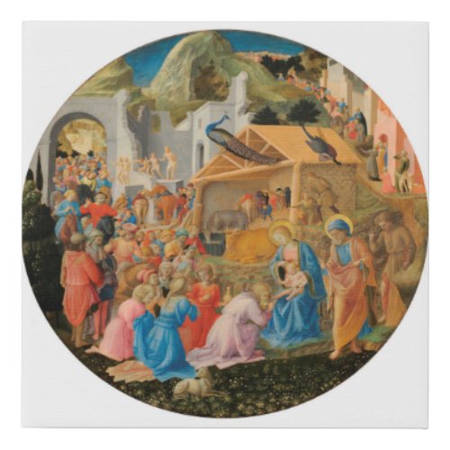 Adoration of the Magi by Angelico  Lippi _ Canvas