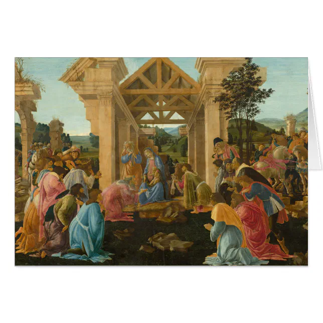 Adoration of the Magi by Botticelli Cards | Zazzle