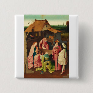 Adoration of the Magi by Hieronymus Bosch Button
