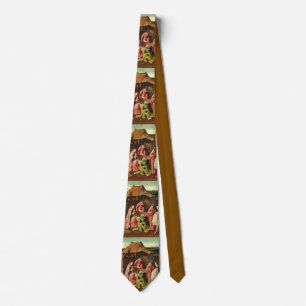 Adoration of the Magi by Hieronymus Bosch Neck Tie