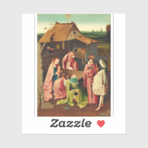 Adoration of the Magi by Hieronymus Bosch Sticker