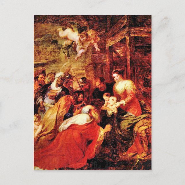 Adoration of the Magi by Paul Rubens Postcard (Front)