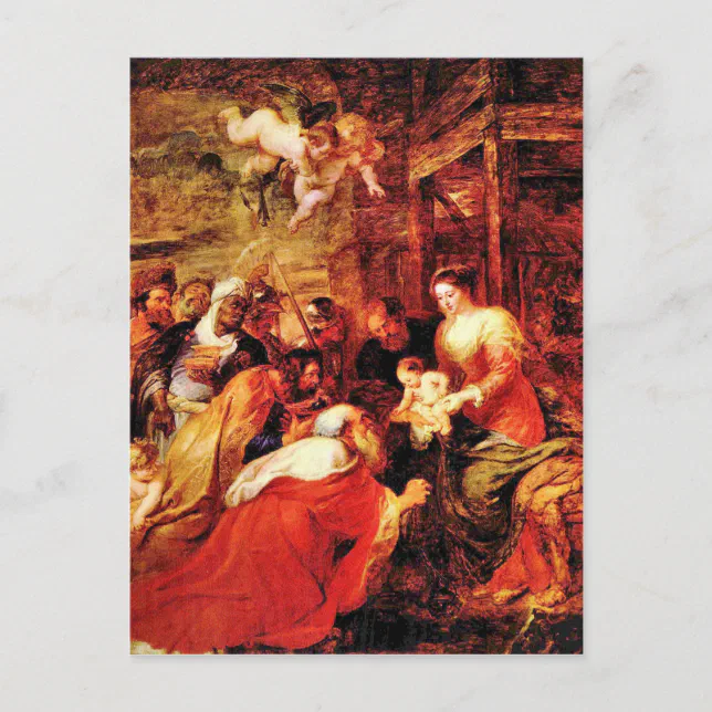 Adoration of the Magi by Paul Rubens Postcard | Zazzle
