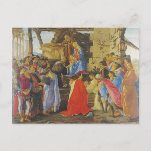 Adoration of the Magi by Sandro Botticelli 1475 Postcard