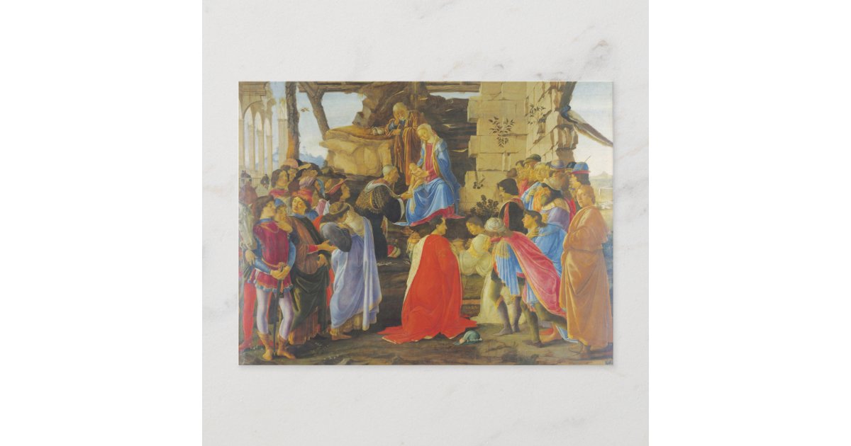 Adoration of the Magi by Sandro Botticelli 1475 Postcard | Zazzle
