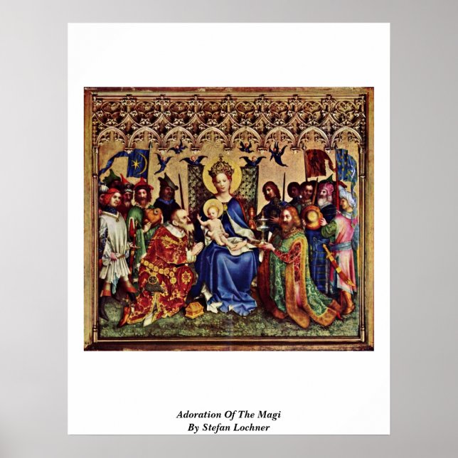 Adoration Of The Magi By Stefan Lochner Poster (Front)