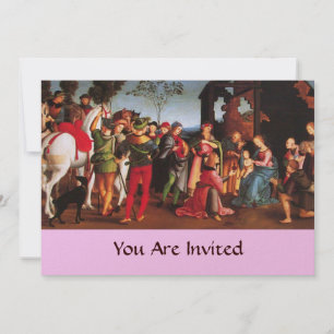 ADORATION OF THE MAGI champagne Invitation