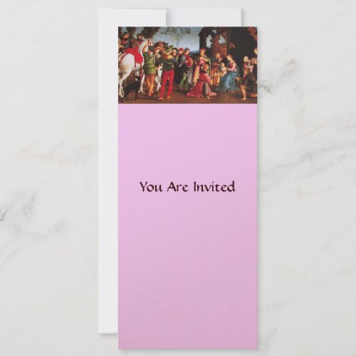 ADORATION OF THE MAGI champagne Invitation