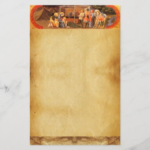 ADORATION OF THE MAGI CHRISTMAS PARCHMENT STATIONERY