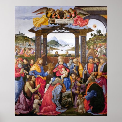Adoration of the Magi _ Domenico Ghirlandaio Poster