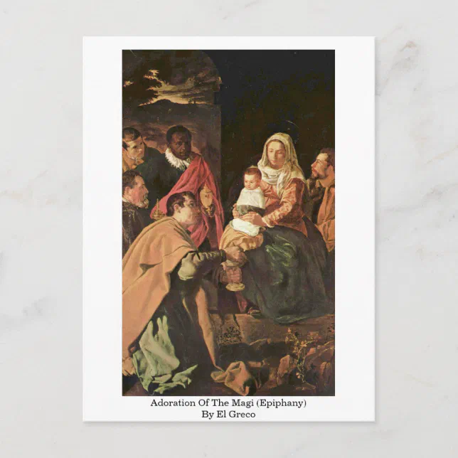 Adoration Of The Magi (Epiphany) By El Greco Postcard | Zazzle