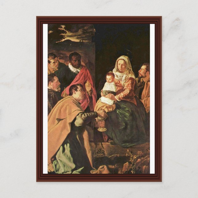 Adoration Of The Magi (Epiphany) Postcard (Front)