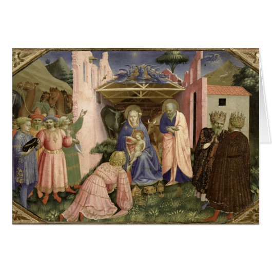 Adoration of the Magi, from the predella Cards (Front Horizontal)
