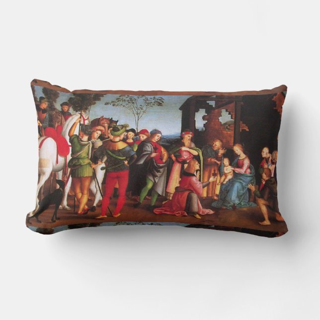 ADORATION OF THE MAGI LUMBAR PILLOW (Front)