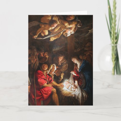 Adoration of the Magi Nativity Christ Child Holiday Card