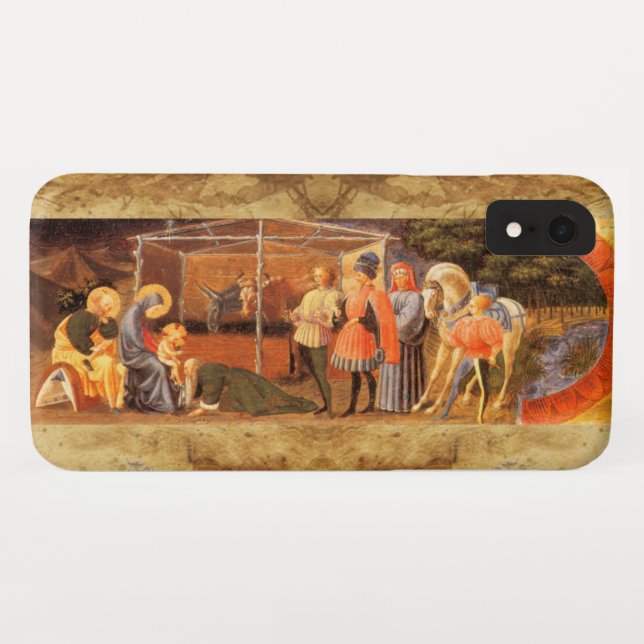ADORATION OF THE MAGI NATIVITY  PARCHMENT Case-Mate iPhone CASE (Back (Horizontal))
