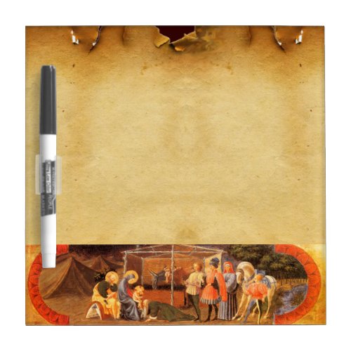 ADORATION OF THE MAGI NATIVITY PARCHMENT Dry_Erase BOARD