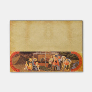 ADORATION OF THE MAGI NATIVITY PARCHMENT POST-IT NOTES