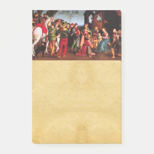 ADORATION OF THE MAGI NATIVITY PARCHMENT POST_IT NOTES