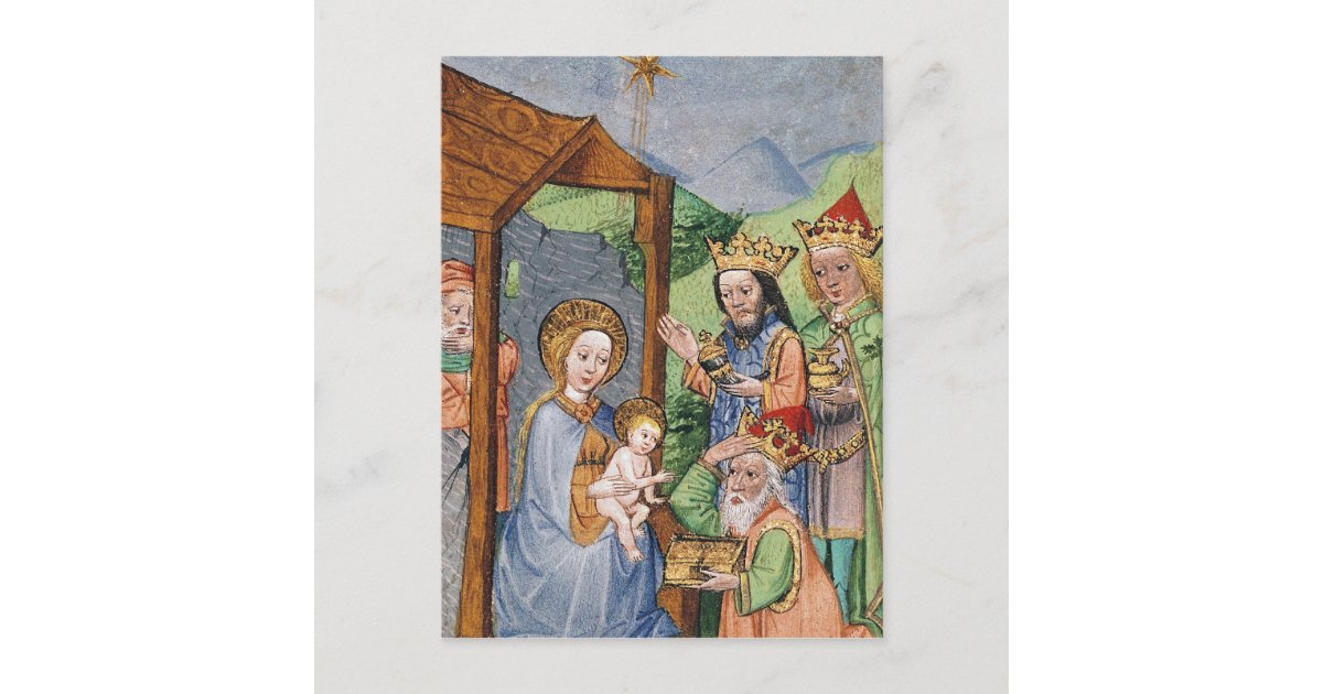 Adoration of the Magi Postcard | Zazzle