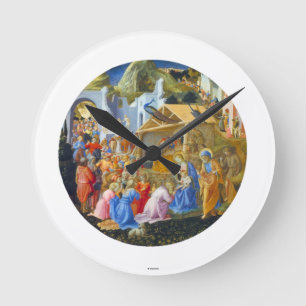 ADORATION OF THE MAGI ROUND CLOCK