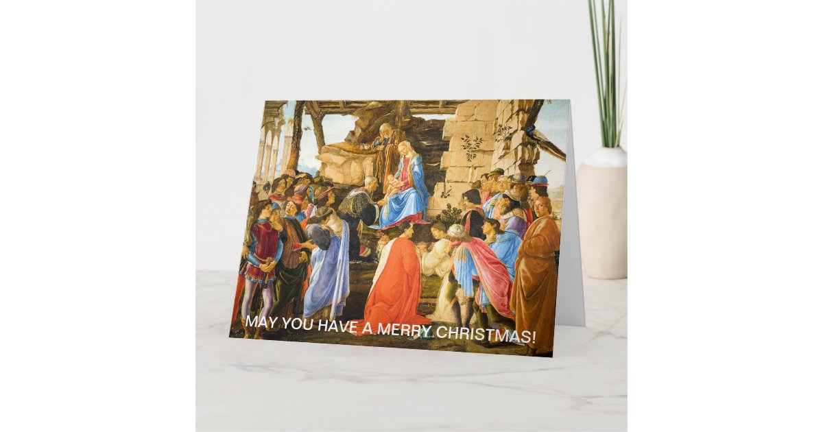 Adoration of the Magi Sandro Botticelli 1475-1476 Card | Zazzle