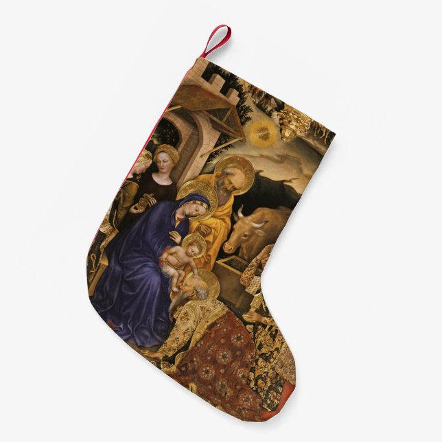 Adoration of the Magi Small Christmas Stocking (Front (Hanging))