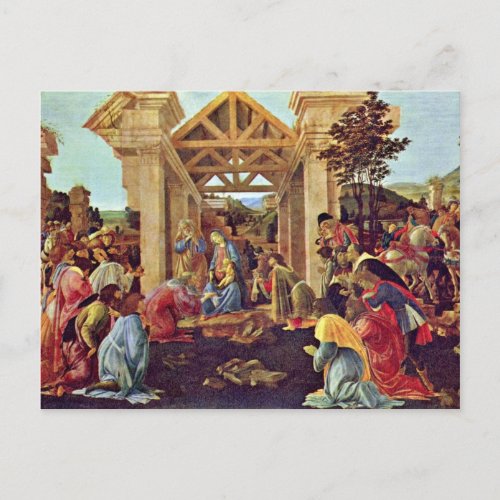 Adoration Of The Magi Washington By Botticelli Postcard