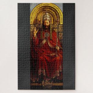 Adoration of the Mystic Lamb by Jan van Eyck Jigsaw Puzzle