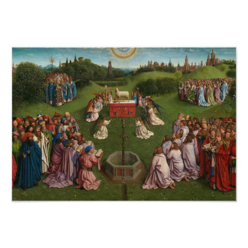 Adoration of the Mystic Lamb The Ghent Altarpiece Photo Print