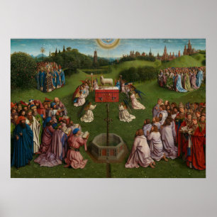 Adoration of the Mystic Lamb, The Ghent Altarpiece Poster