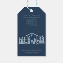 Adoration of the Nativity Gift Tag - Manger Scene