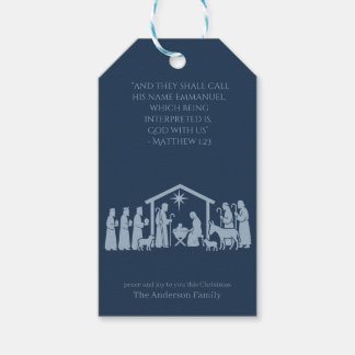 Adoration of the Nativity Gift Tag - Manger Scene