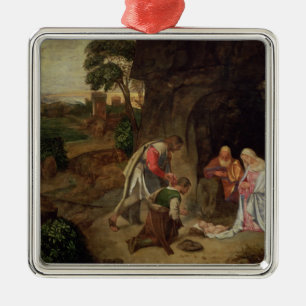 Adoration of the Shepherds, 1510 Metal Ornament