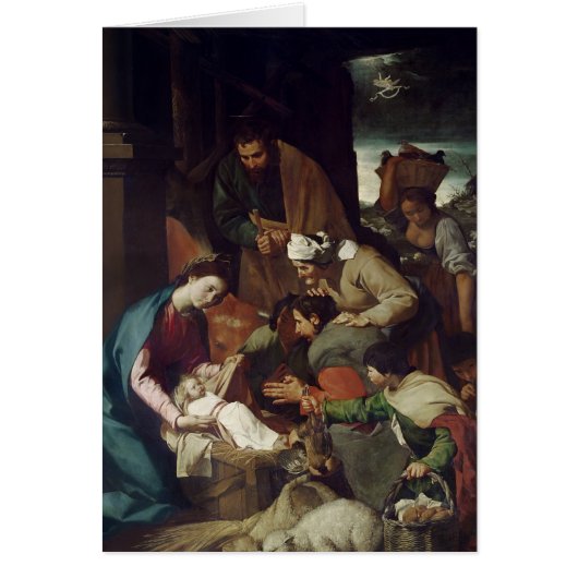 Adoration of the Shepherds, 1630 Cards (Front)