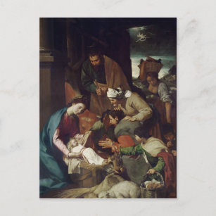 Adoration of the Shepherds, 1630 Postcard