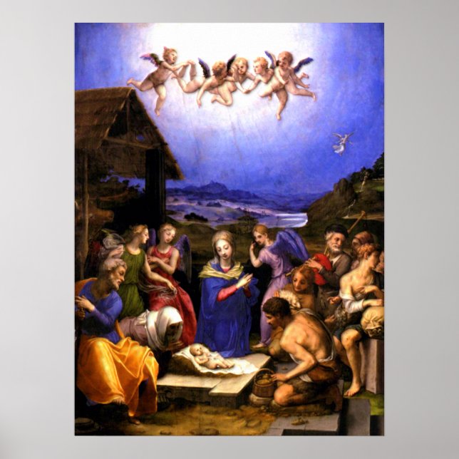 Adoration of the Shepherds - Bronzino - Italian Poster (Front)