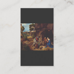 Adoration of the Shepherds by Giorgione Business Card
