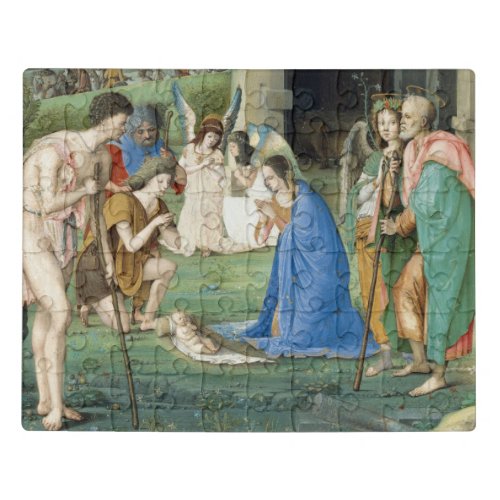 Adoration of the Shepherds circa 1500 Jigsaw Puzzle